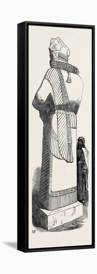 Recent Discoveries at Nineveh: Colossal Statue-null-Framed Stretched Canvas
