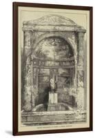 Recent Discoveries at Pompeii, a Mosaic Fountain-null-Framed Giclee Print