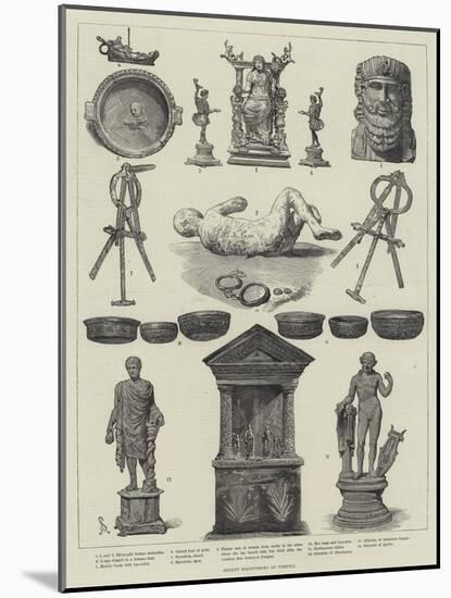 Recent Discoveries at Pompeii-Johann Nepomuk Schonberg-Mounted Giclee Print