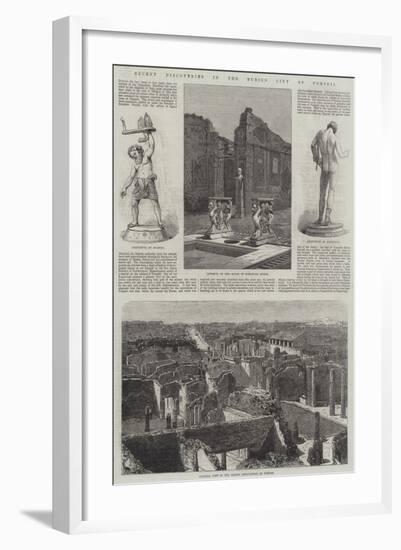 Recent Discoveries in the Buried City of Pompeii-null-Framed Giclee Print