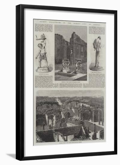 Recent Discoveries in the Buried City of Pompeii-null-Framed Giclee Print