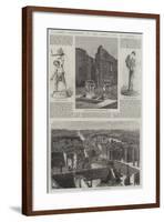 Recent Discoveries in the Buried City of Pompeii-null-Framed Giclee Print