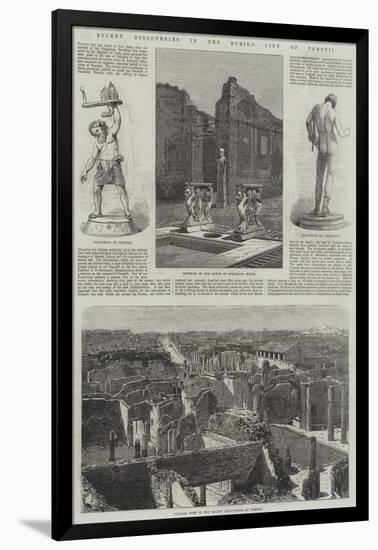 Recent Discoveries in the Buried City of Pompeii-null-Framed Giclee Print