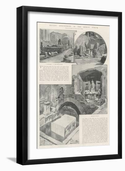 Recent Discoveries in the Roman Forum-G.S. Amato-Framed Giclee Print