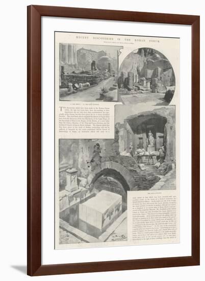 Recent Discoveries in the Roman Forum-G.S. Amato-Framed Giclee Print