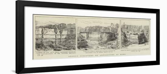 Recent Discovery of Antiquities at Rome-null-Framed Giclee Print