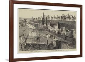 Recent Excavations at Pompeii, Italy, the Street of Tombs-null-Framed Premium Giclee Print