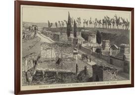 Recent Excavations at Pompeii, Italy, the Street of Tombs-null-Framed Giclee Print