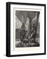 Recent Piracy at the Straits Settlements : Dyaks of Borneo, 1876-null-Framed Giclee Print