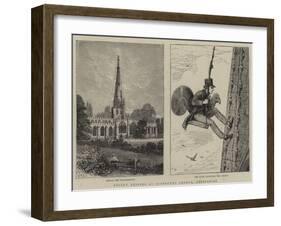 Recent Repairs at Ashbourne Church, Derbyshire-Percy William Justyne-Framed Giclee Print