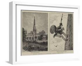 Recent Repairs at Ashbourne Church, Derbyshire-Percy William Justyne-Framed Giclee Print