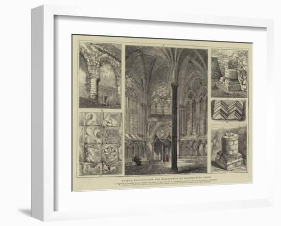 Recent Restorations and Discoveries at Westminster Abbey-Henry William Brewer-Framed Giclee Print