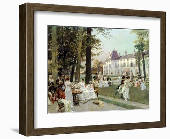 Reception at Malmaison, 1802-Francois Flameng-Framed Giclee Print