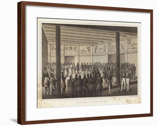 Reception at the Castle of Shui, Ryukyu Islands-null-Framed Giclee Print