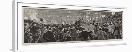 Reception at the Central Station-null-Framed Giclee Print