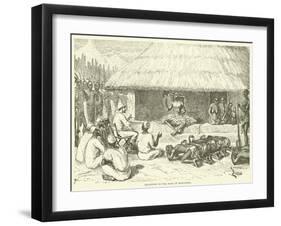 Reception by the King of Makoloko-null-Framed Premium Giclee Print