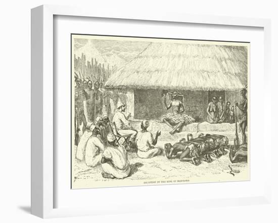 Reception by the King of Makoloko-null-Framed Premium Giclee Print