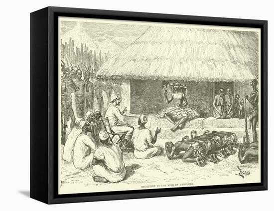 Reception by the King of Makoloko-null-Framed Stretched Canvas