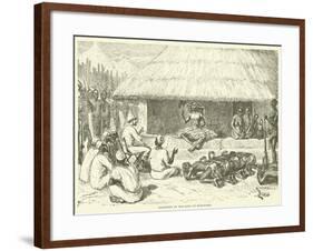 Reception by the King of Makoloko-null-Framed Giclee Print