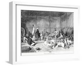 Reception by the Prince of Oubon, Laos, 1877-Louis Delaporte-Framed Giclee Print