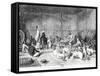 Reception by the Prince of Oubon, Laos, 1877-Louis Delaporte-Framed Stretched Canvas