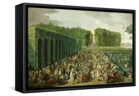 Reception for Ambassadors of Tiphoo-Sahib or Tipu Sultan in the Saint-Cloud Park, 18 August 1788-Charles-Eloi Asselin-Framed Stretched Canvas