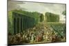 Reception for Ambassadors of Tiphoo-Sahib or Tipu Sultan in the Saint-Cloud Park, 18 August 1788-Charles-Eloi Asselin-Mounted Giclee Print