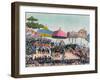 Reception for the English Ambassador Held by the Ashanti at Comassi, Ghana, circa 1818-null-Framed Giclee Print