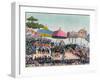 Reception for the English Ambassador Held by the Ashanti at Comassi, Ghana, circa 1818-null-Framed Giclee Print