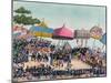 Reception for the English Ambassador Held by the Ashanti at Comassi, Ghana, circa 1818-null-Mounted Giclee Print