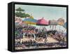 Reception for the English Ambassador Held by the Ashanti at Comassi, Ghana, circa 1818-null-Framed Stretched Canvas