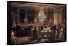 Reception in Honor of Queen Victoria at Chateau D'Eu, 3 September, 1843-Eugene Louis Lami-Framed Stretched Canvas