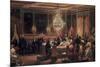 Reception in Honor of Queen Victoria at Chateau D'Eu, 3 September, 1843-Eugene Louis Lami-Mounted Giclee Print