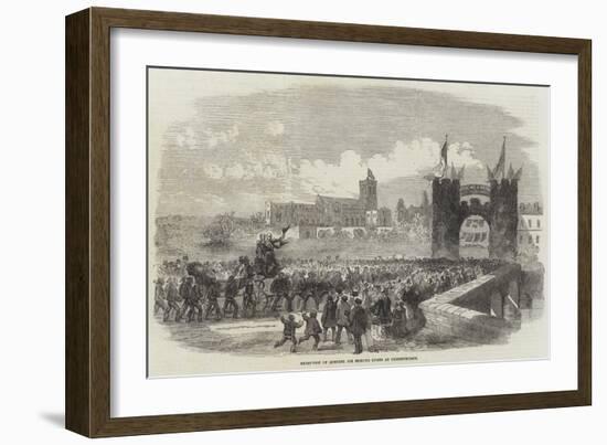 Reception of Admiral Sir Edmund Lyons at Christchurch-null-Framed Giclee Print