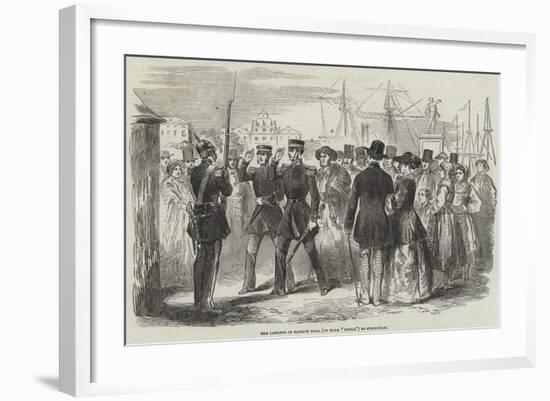 Reception of Captain Hall at Stockholm-null-Framed Giclee Print