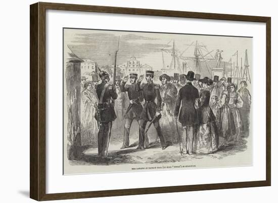 Reception of Captain Hall at Stockholm-null-Framed Giclee Print