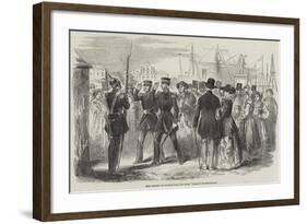 Reception of Captain Hall at Stockholm-null-Framed Giclee Print