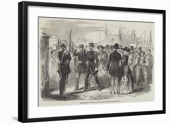 Reception of Captain Hall at Stockholm-null-Framed Giclee Print