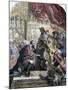 Reception of Columbus by Ferdinand and Isabella, Barcelona, 15th Century-Eugene Deveria-Mounted Giclee Print