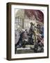 Reception of Columbus by Ferdinand and Isabella, Barcelona, 15th Century-Eugene Deveria-Framed Giclee Print