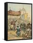 Reception of Columbus on His Return from the New World-Andrew Melrose-Framed Stretched Canvas