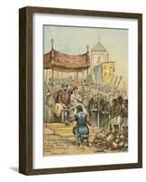 Reception of Columbus on His Return from the New World-Andrew Melrose-Framed Giclee Print