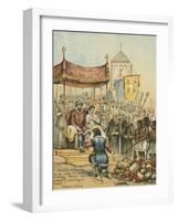 Reception of Columbus on His Return from the New World-Andrew Melrose-Framed Giclee Print