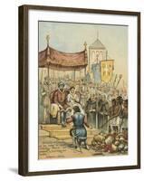 Reception of Columbus on His Return from the New World-Andrew Melrose-Framed Giclee Print