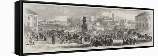 Reception of General Canrobert at Stockholm-null-Framed Stretched Canvas