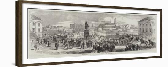 Reception of General Canrobert at Stockholm-null-Framed Premium Giclee Print