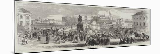 Reception of General Canrobert at Stockholm-null-Mounted Giclee Print