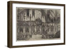 Reception of Her Majesty at the Strasbourg Railway Station, at Paris-null-Framed Giclee Print