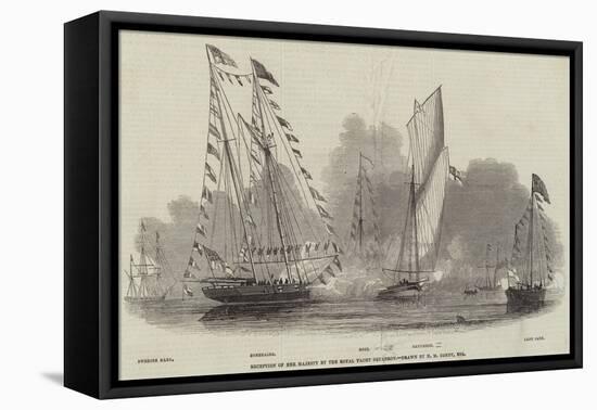 Reception of Her Majesty by the Royal Yacht Squadron-Nicholas Matthews Condy-Framed Stretched Canvas