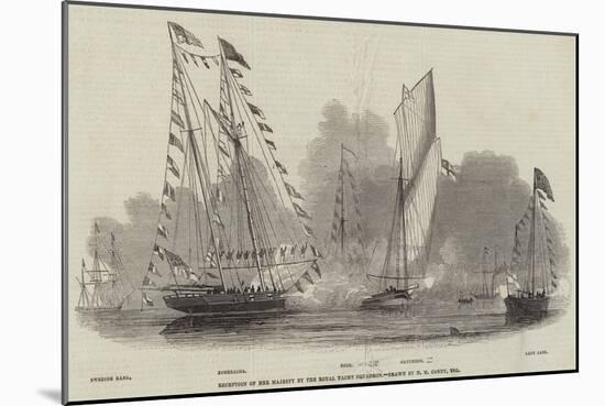 Reception of Her Majesty by the Royal Yacht Squadron-Nicholas Matthews Condy-Mounted Giclee Print